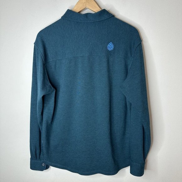 Stio Men's Casual Button Down Shirt - Teal - Picture 8 of 11